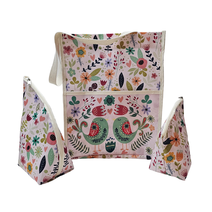 PACK BOLSO MATERO + PORTA MATE + YERBERO - PAJARITO